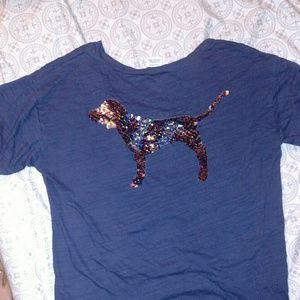 PINK rainbow sequin dog tee 🐕✨